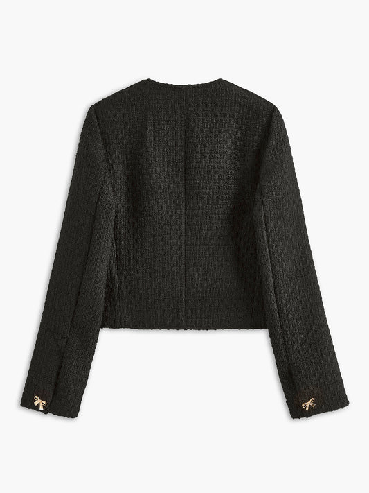 WW | Schleifen-Tweed-Jacke