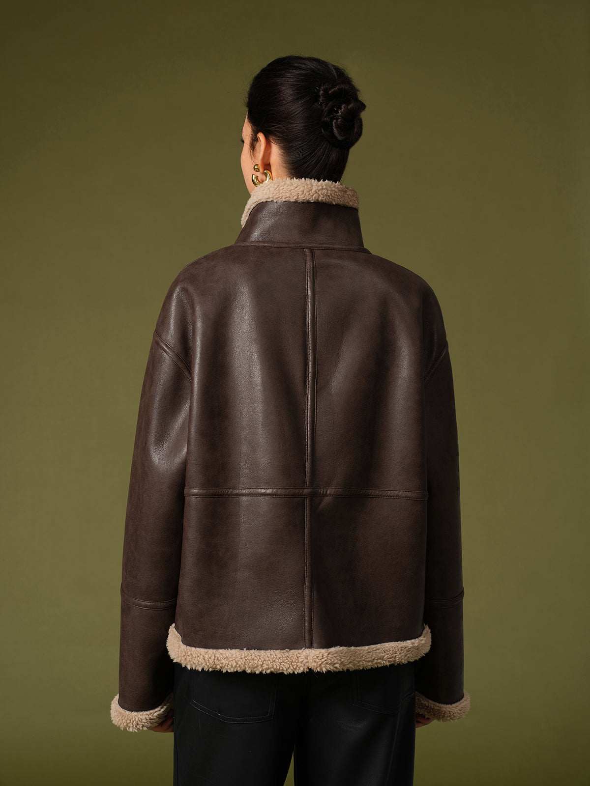 WW | PU Leder Warme Jacken