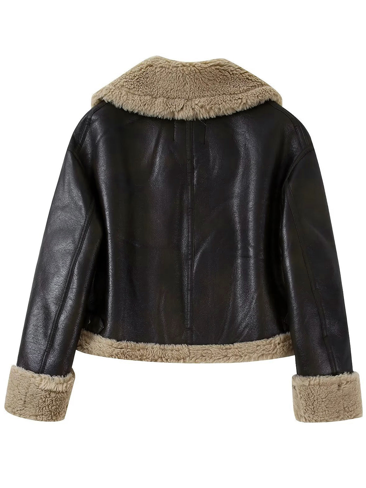 WW | Kunstleder Reißverschlussjacke