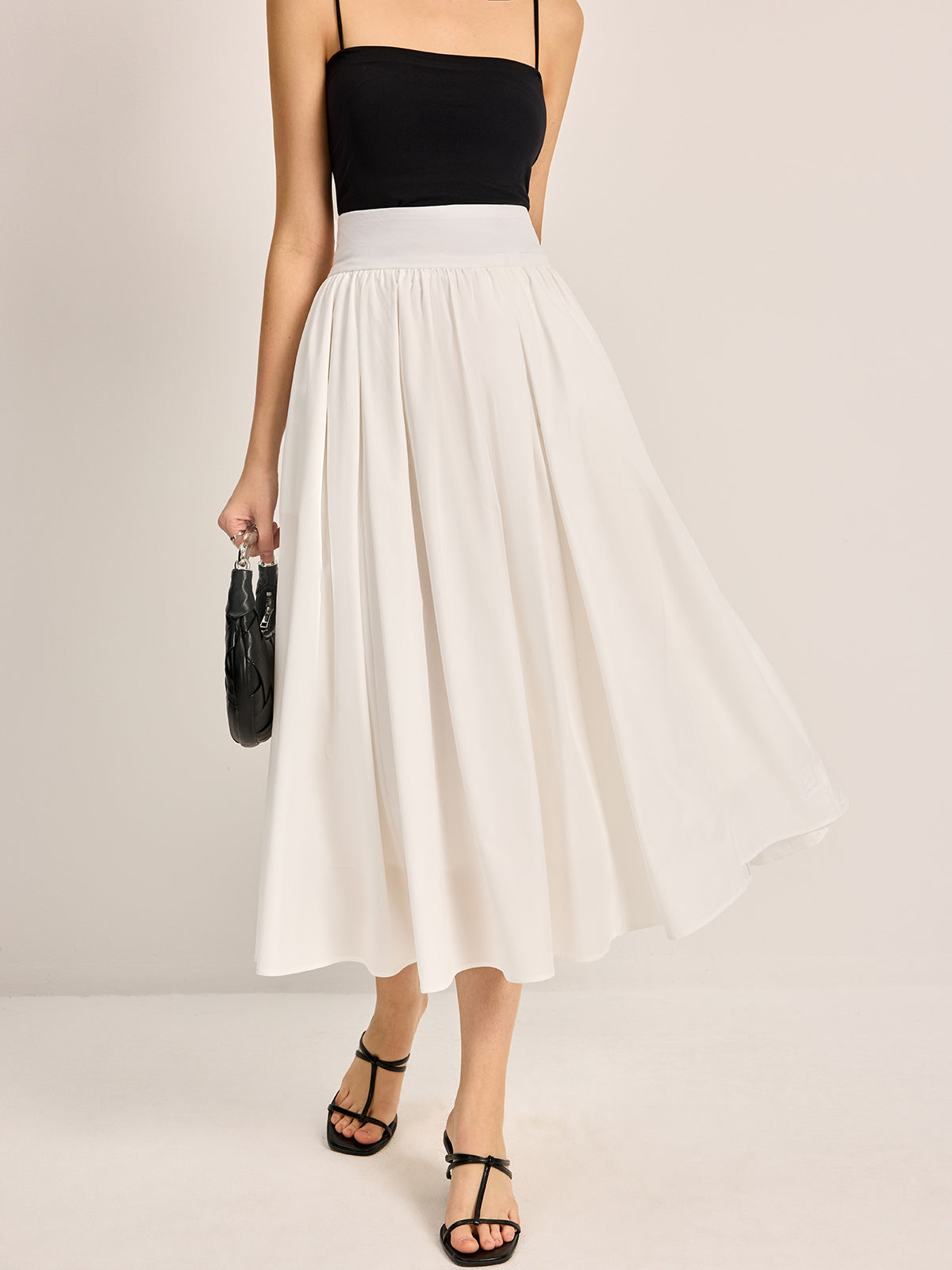WW | Elegant A-Line Pleated Skirt