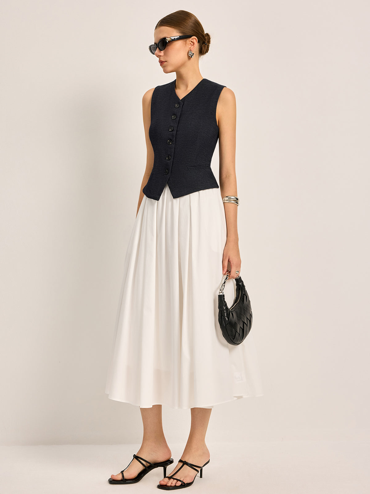 WW | Elegant A-Line Pleated Skirt