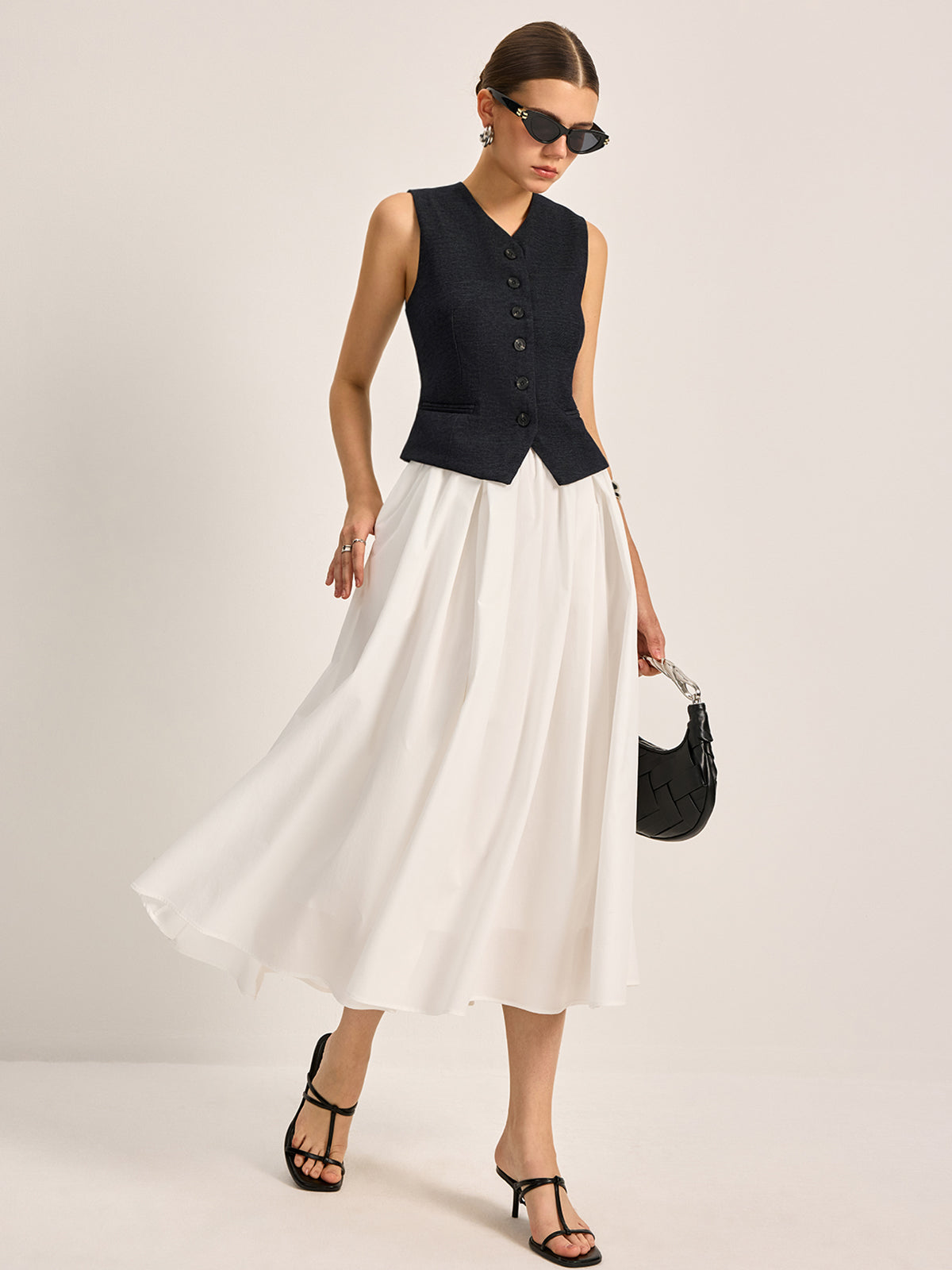 WW | Elegant A-Line Pleated Skirt