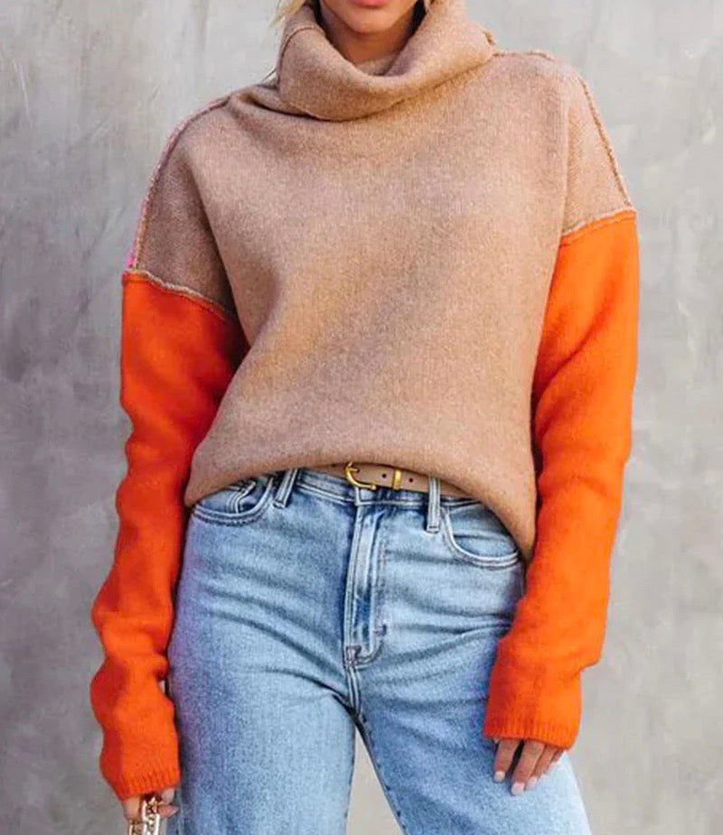 W&W – Farbblockpullover im Wintertrend