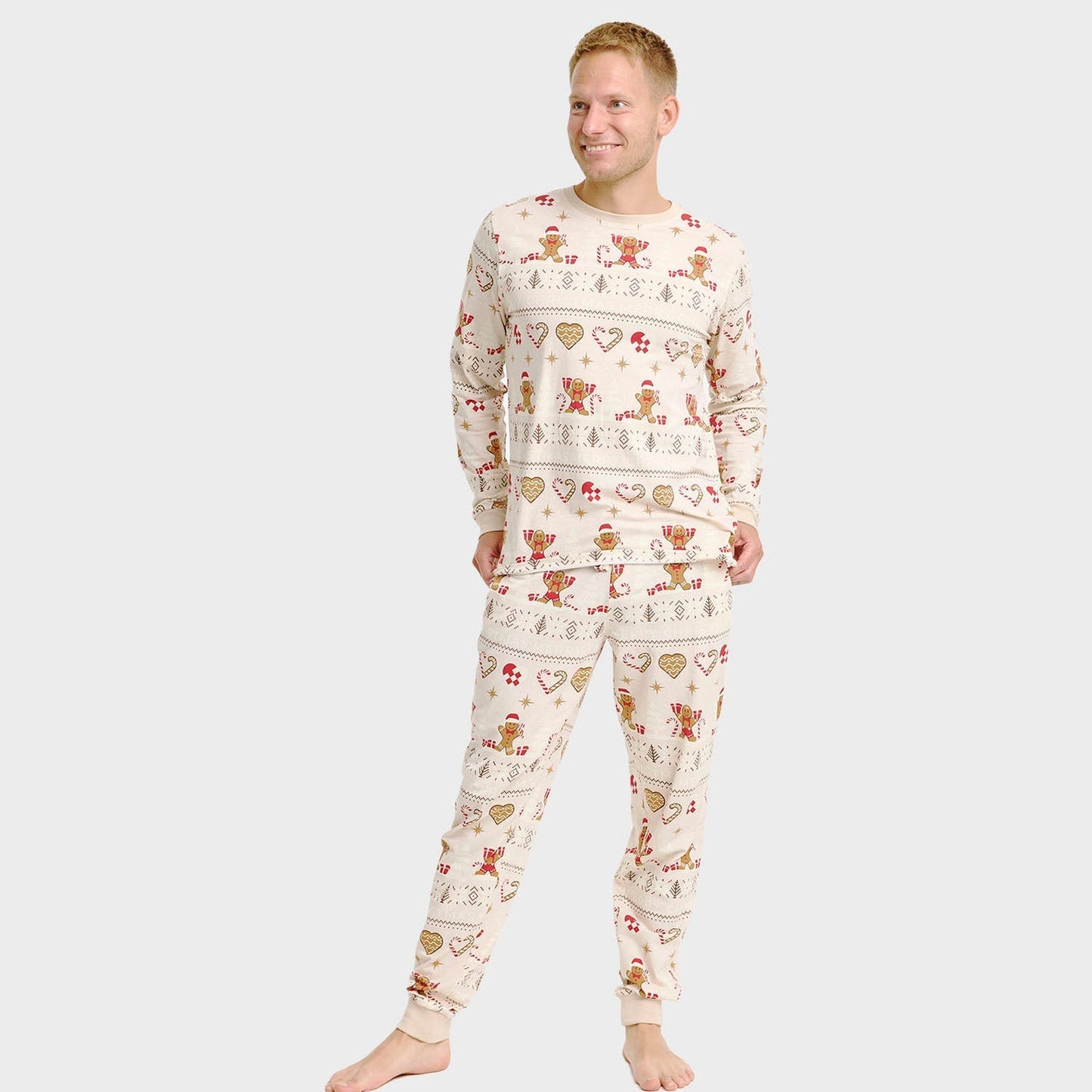WW | Christmas Cookie Weihnachts-Pyjama beige - Herren