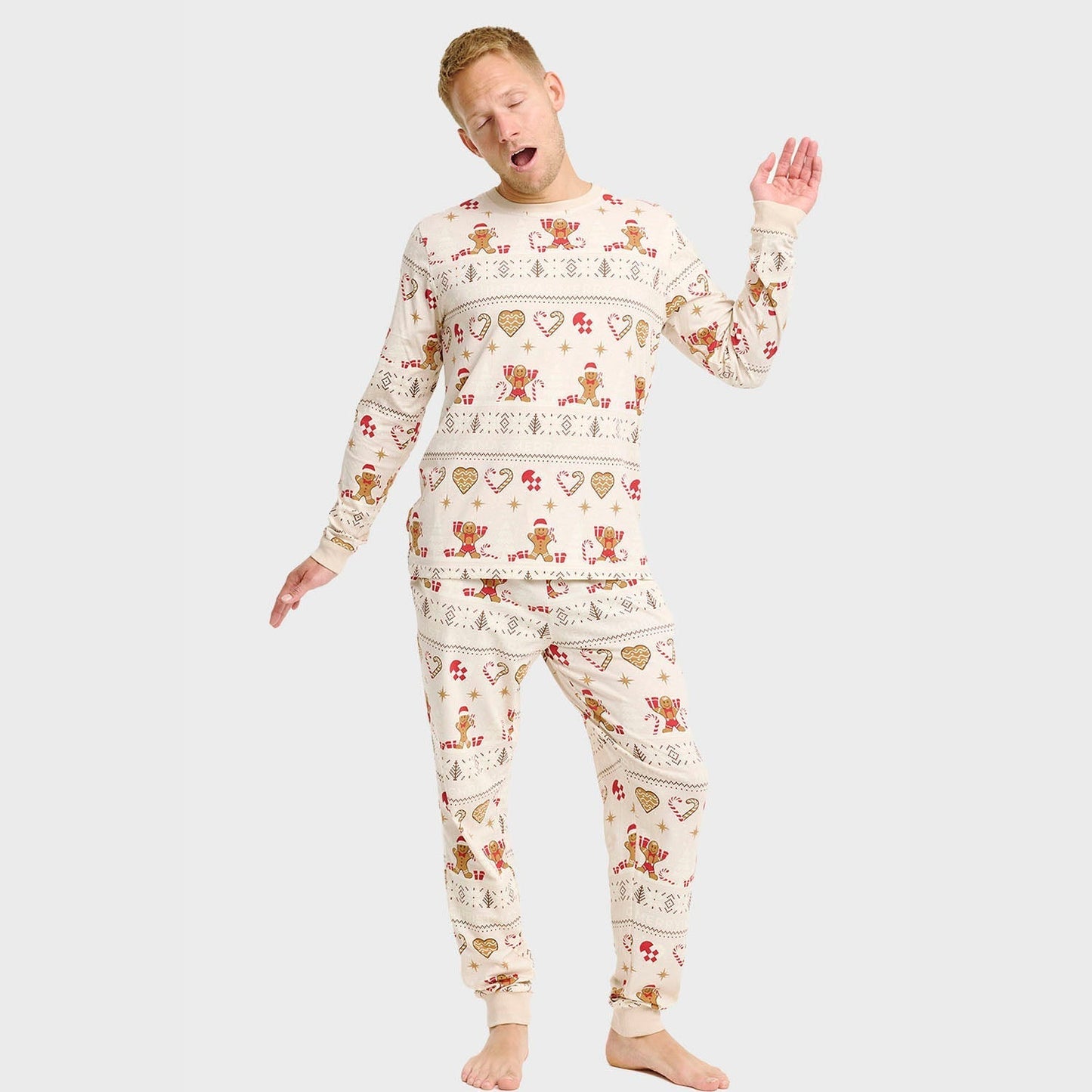 WW | Christmas Cookie Weihnachts-Pyjama beige - Herren