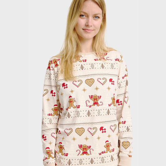 WW | Christmas Cookie Weihnachts-Pyjama beige - Damen