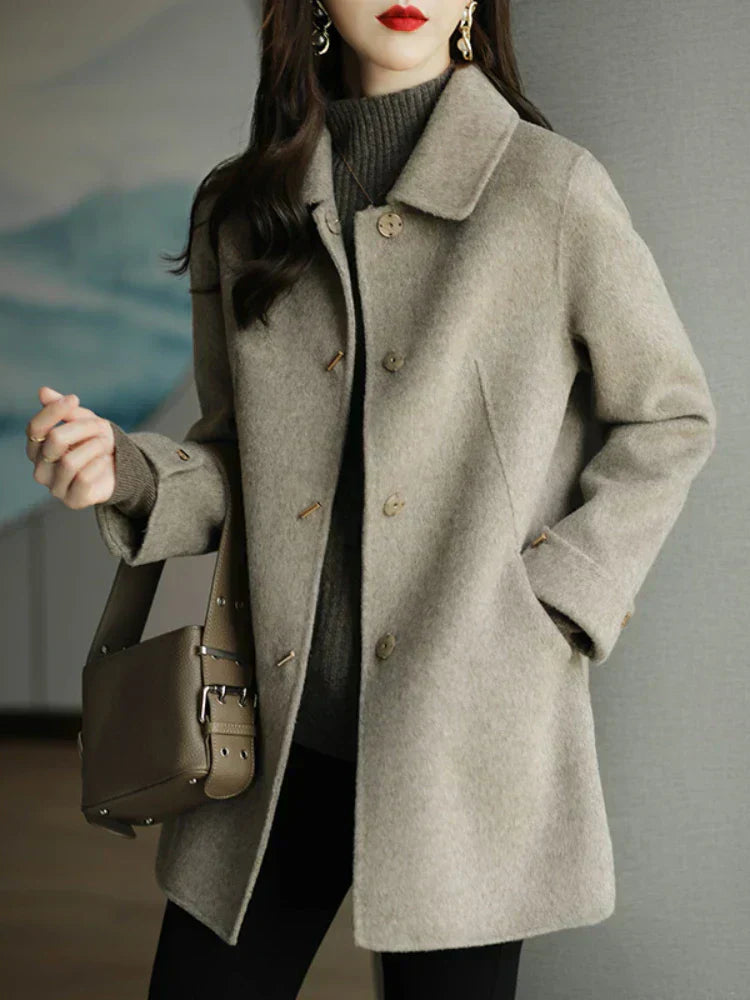 WW | Women's Wool Coat in Shades of Gray