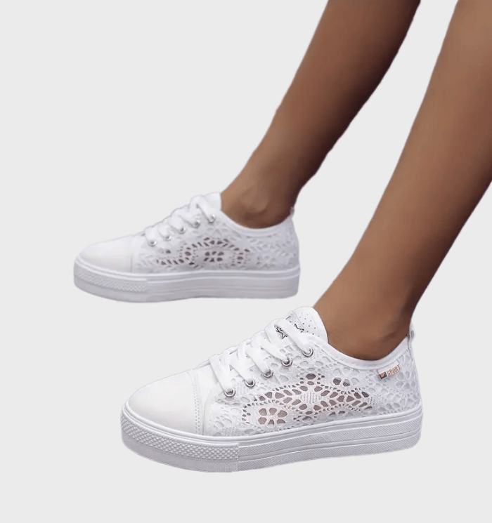 WW | Stylische Niedrig Geschnittene Schnürsneakers mit Seitlichen Details und Sicherer Passform