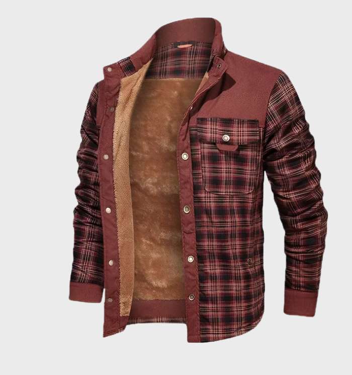 WW | Karierte Flanelljacke mit Fleece-Futter