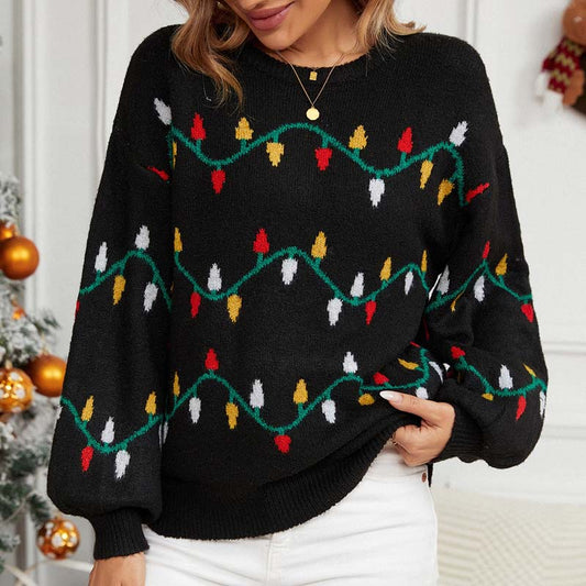 WW | Bequemer Weihnachtsstrickpullover für Winter