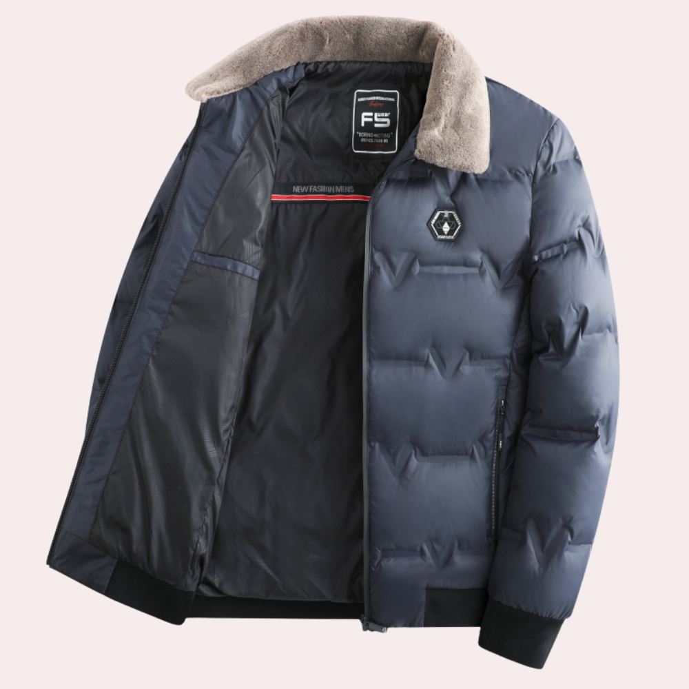 WW | Gepolsterte Winterjacke Für Herren Für Kalte Tage