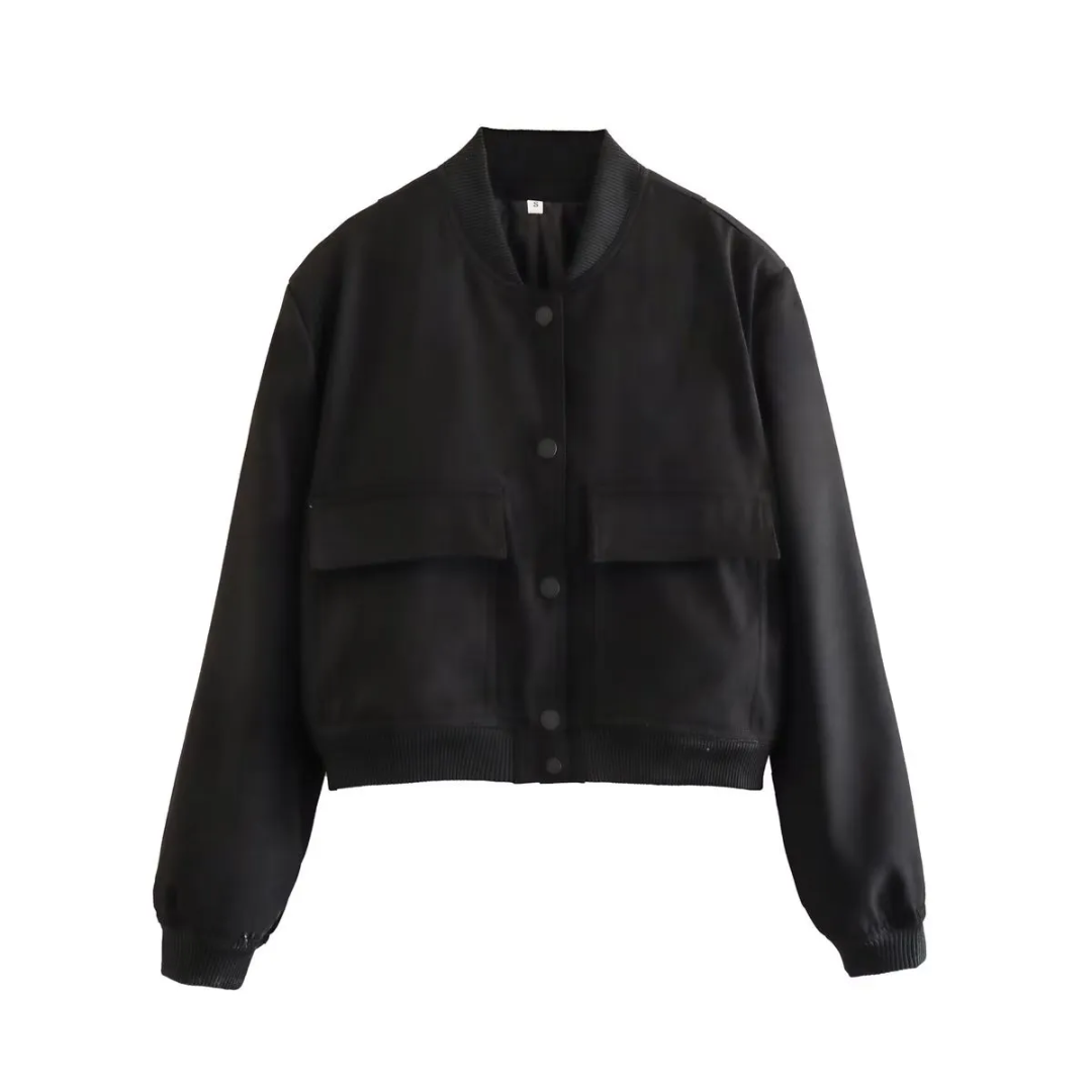 WW | Cropped Varsity Jacket Stylish & casual