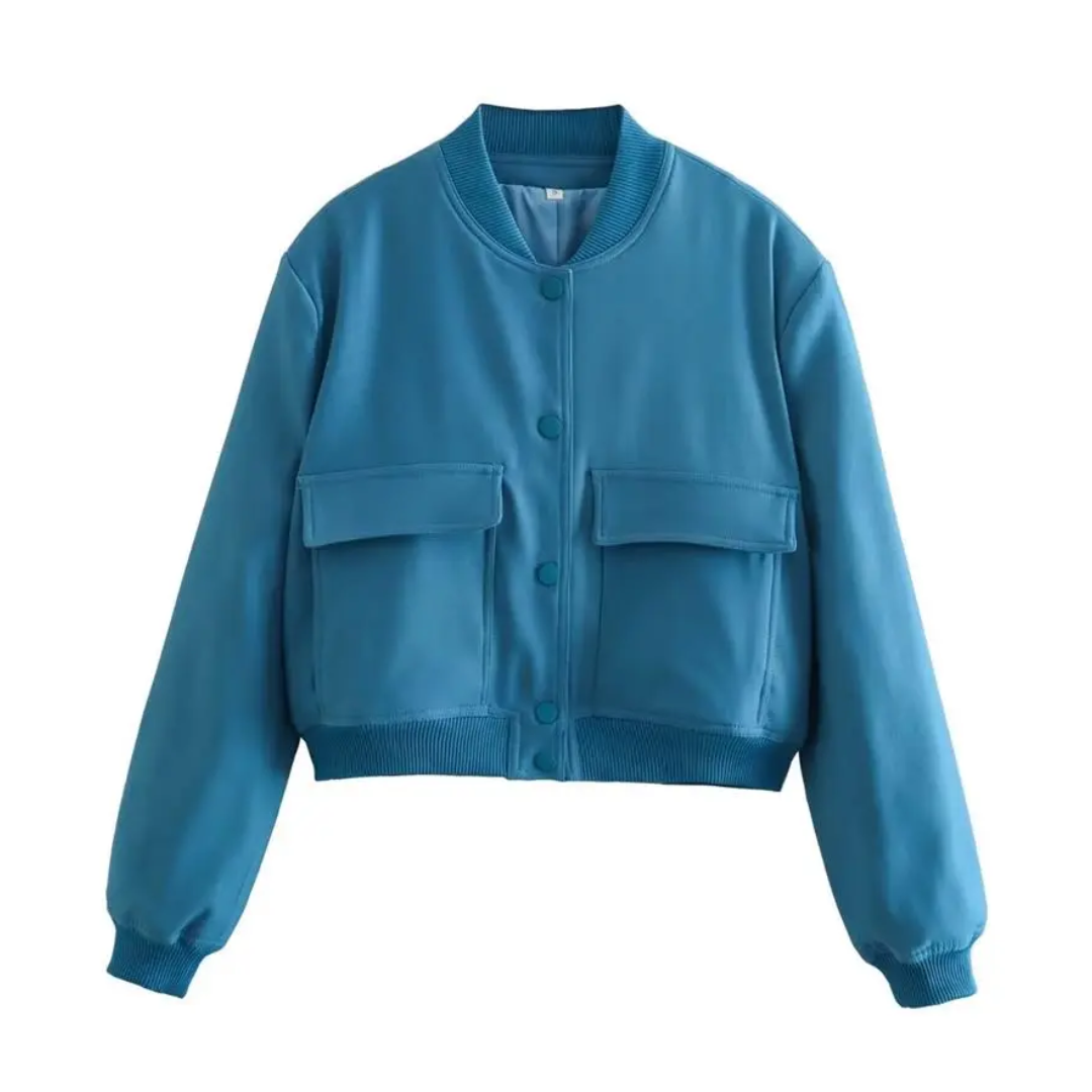 WW | Cropped Varsity Jacket Stylish & casual