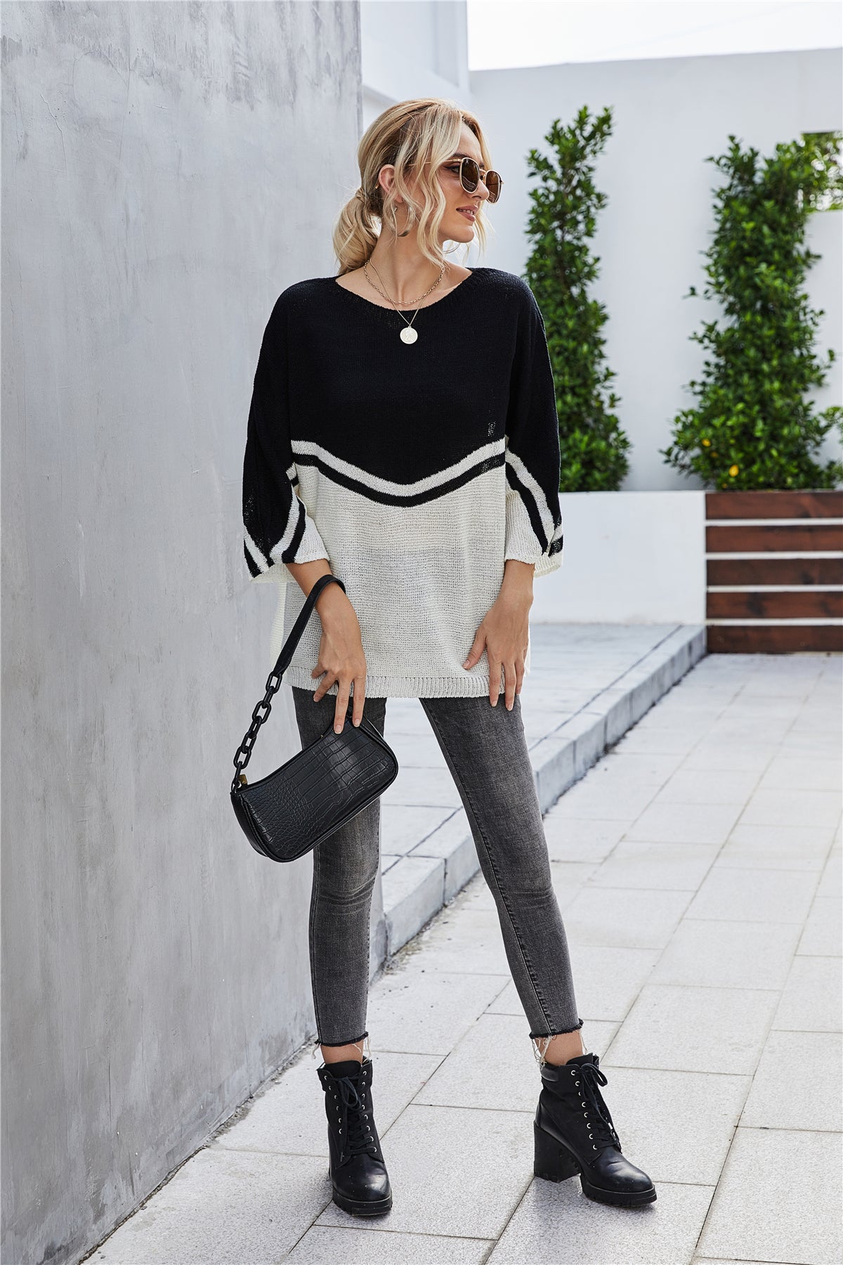 WW Knit Plus Size Batwing Knit Sweater
