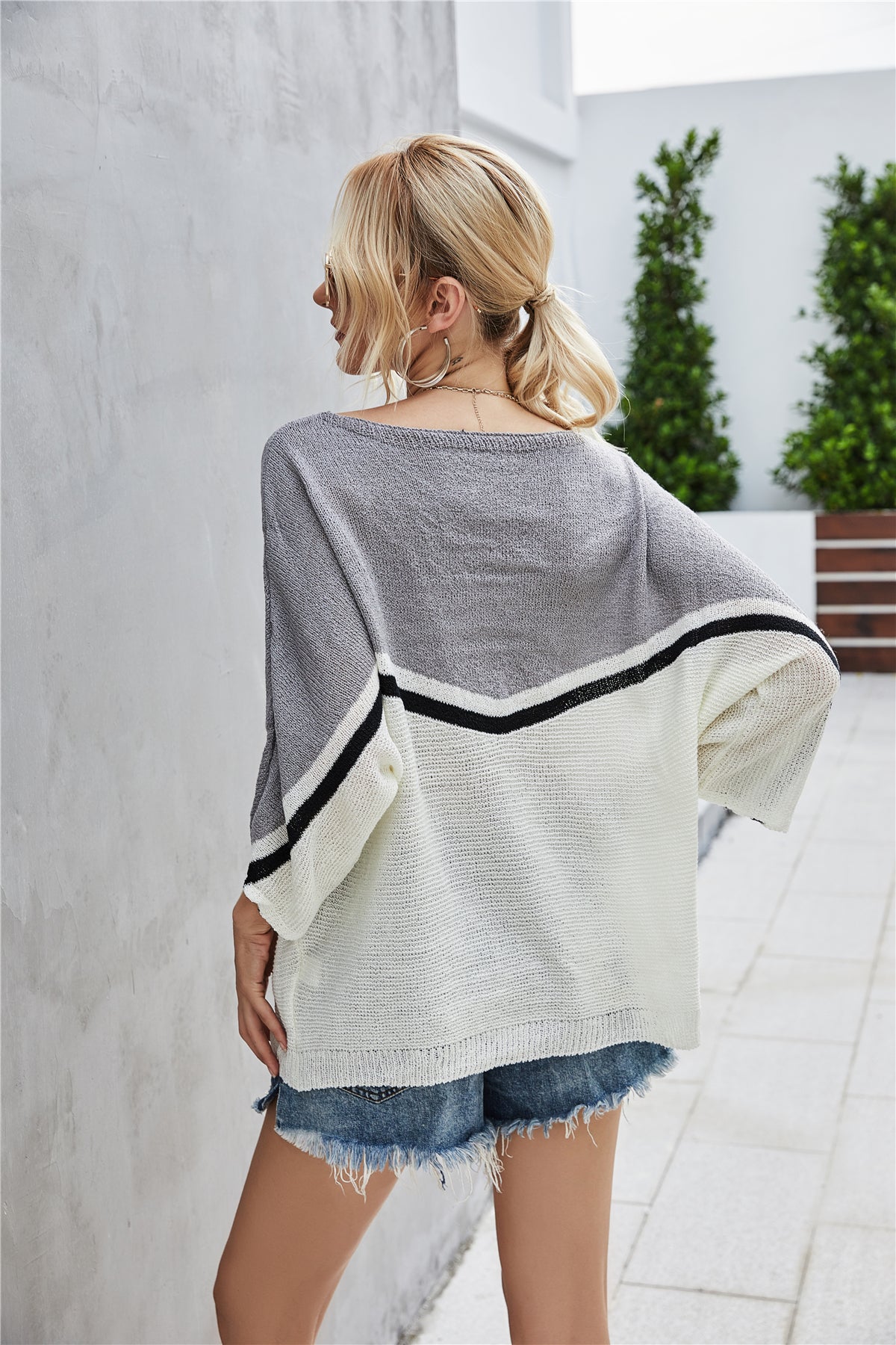 WW Knit Plus Size Batwing Knit Sweater