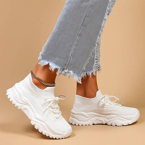 WW | Atmungsaktive Sneakers für Frauen mit Zusätzlicher Fußstütze
