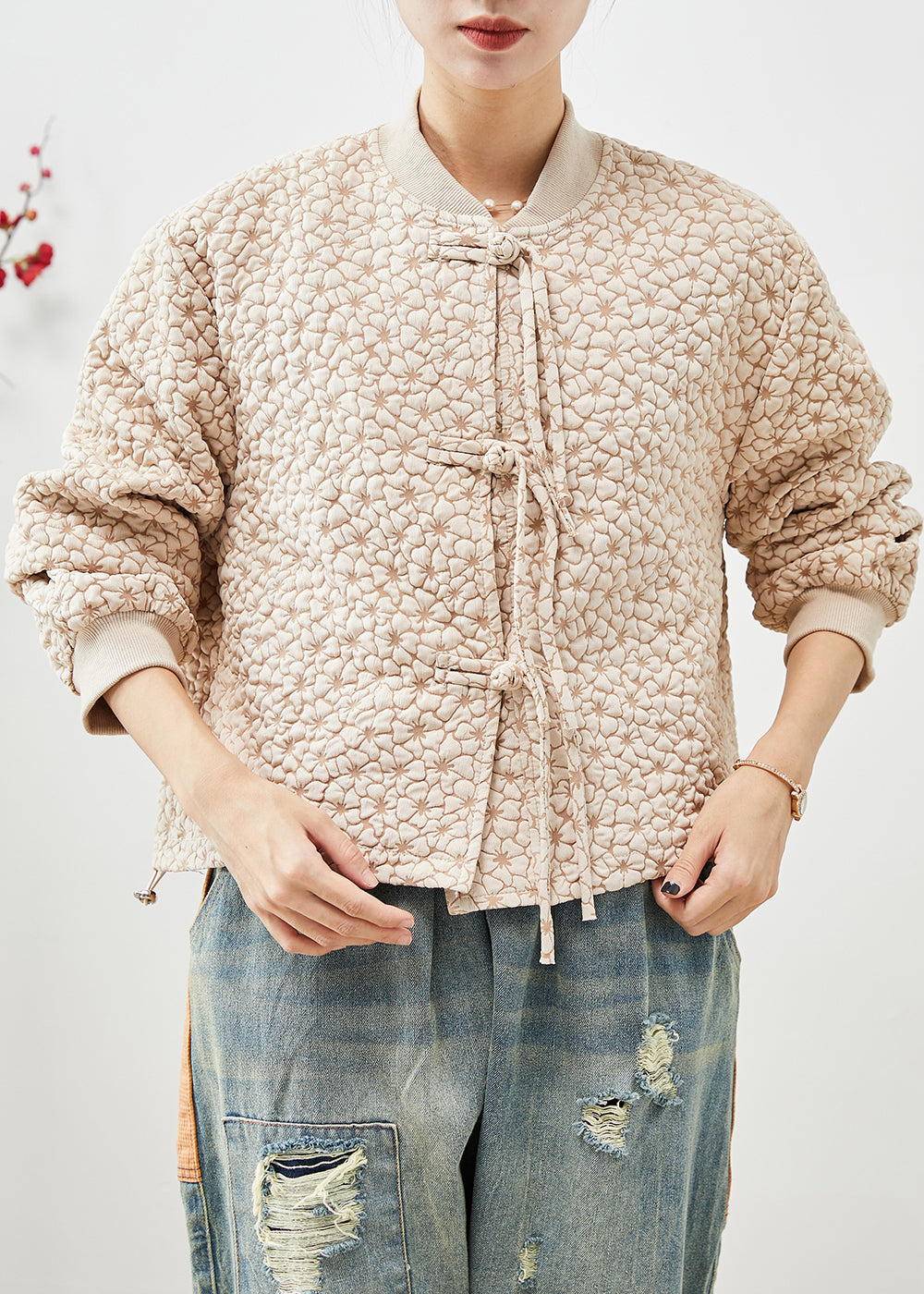WW | Jackets Tassels Chinese Button Drawstring