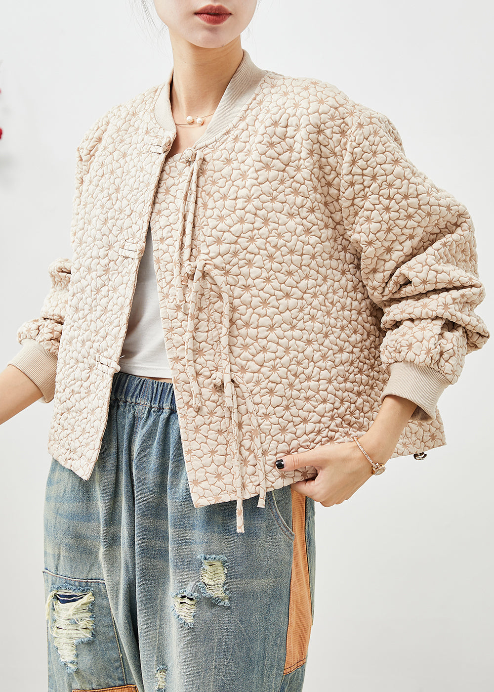WW | Jackets Tassels Chinese Button Drawstring