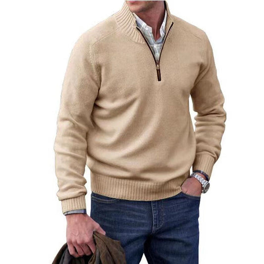 WW | Pullover Mit Viertelreißverschluss Gerippter Kragen