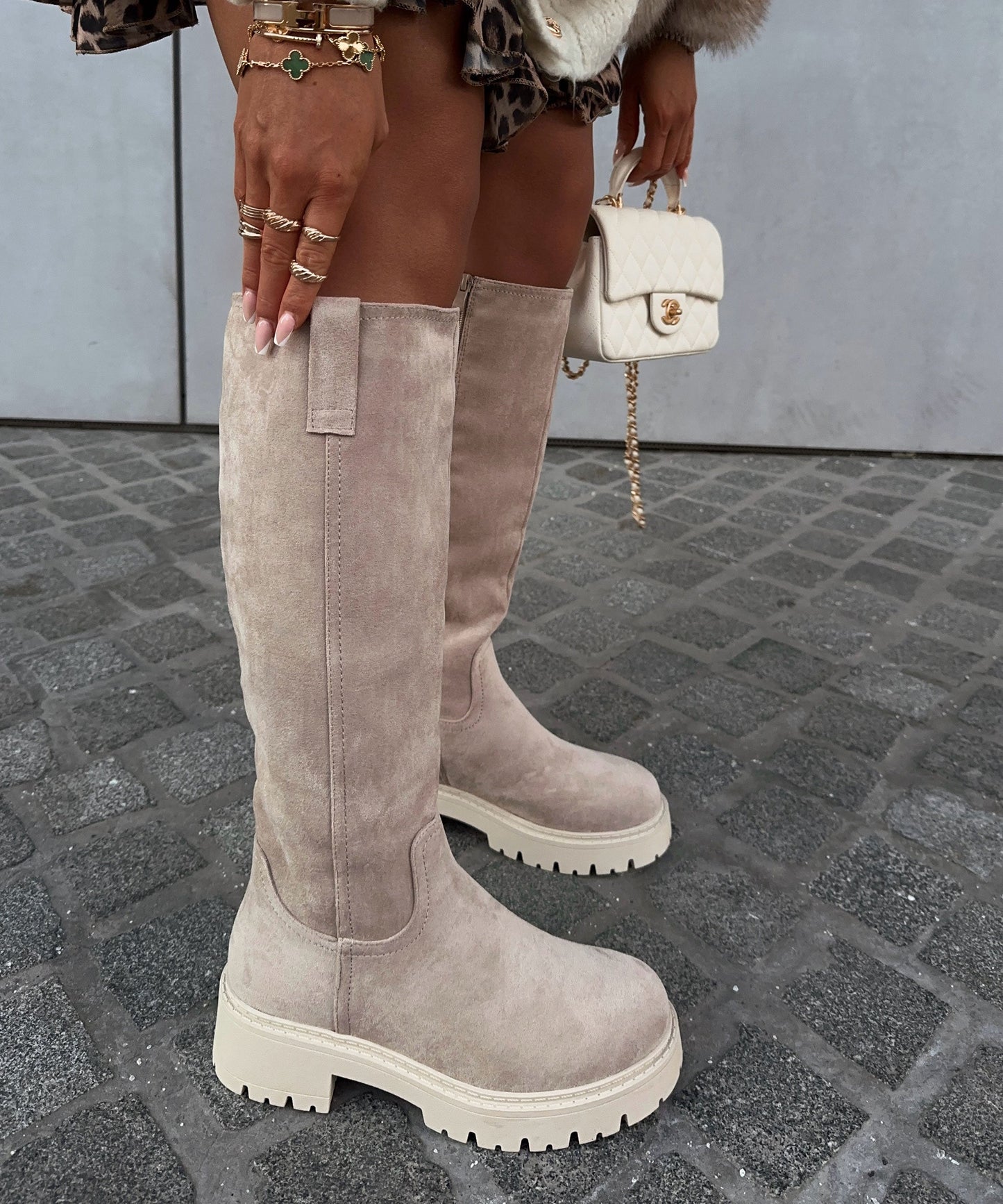 WW | Beige Ankle Boots for Women with Padded Insole and Lined Interior – Comfortable Ankle Boots for Everyday Wear