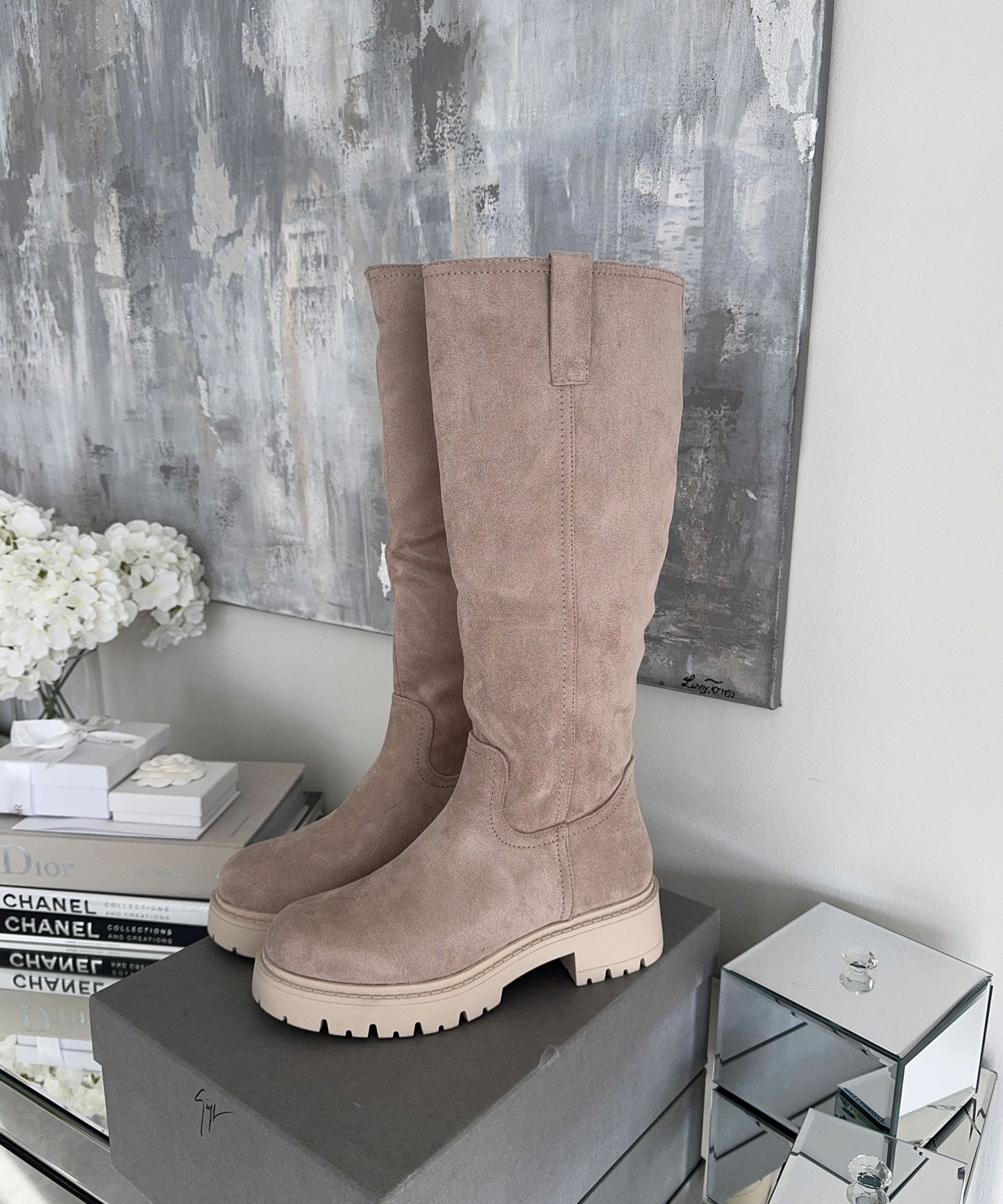 WW | Beige Ankle Boots for Women with Padded Insole and Lined Interior – Comfortable Ankle Boots for Everyday Wear