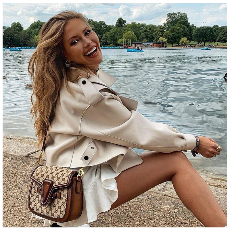 WW | Short Women's Jacket A casual leather jacket for women