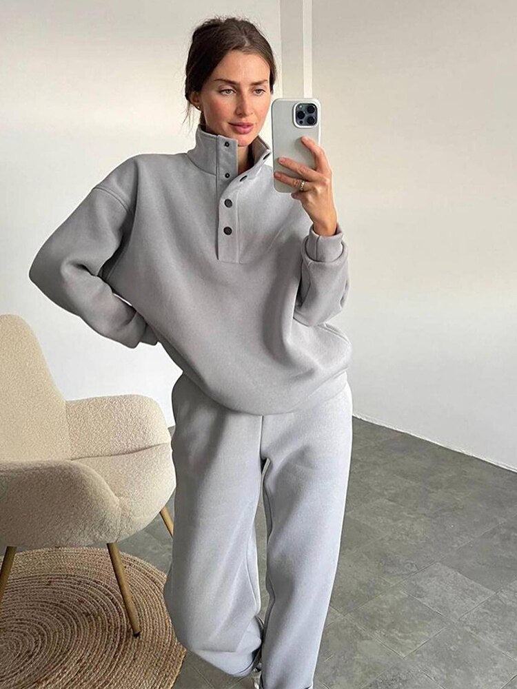WW | Women's Comfortable Oversized Fleece Tracksuit