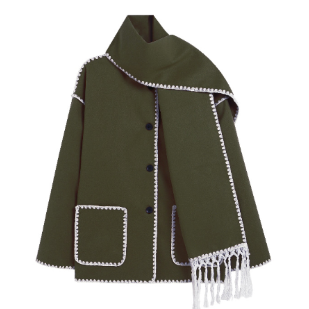 WW | Comfortable Wool Cape Jacket