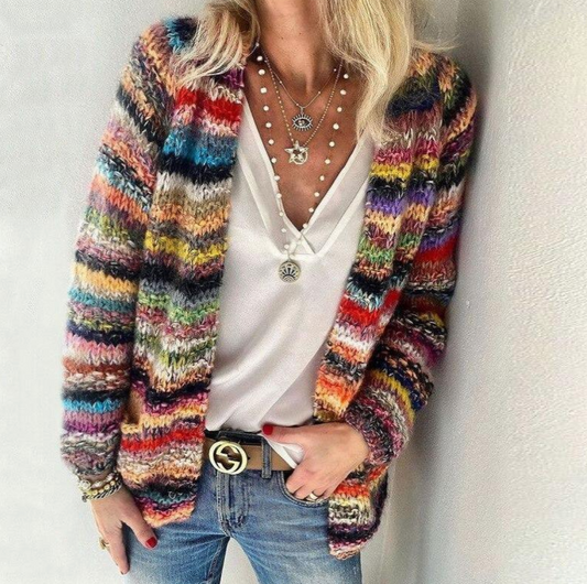 WW | elegante und farbenfrohe Strickjacke