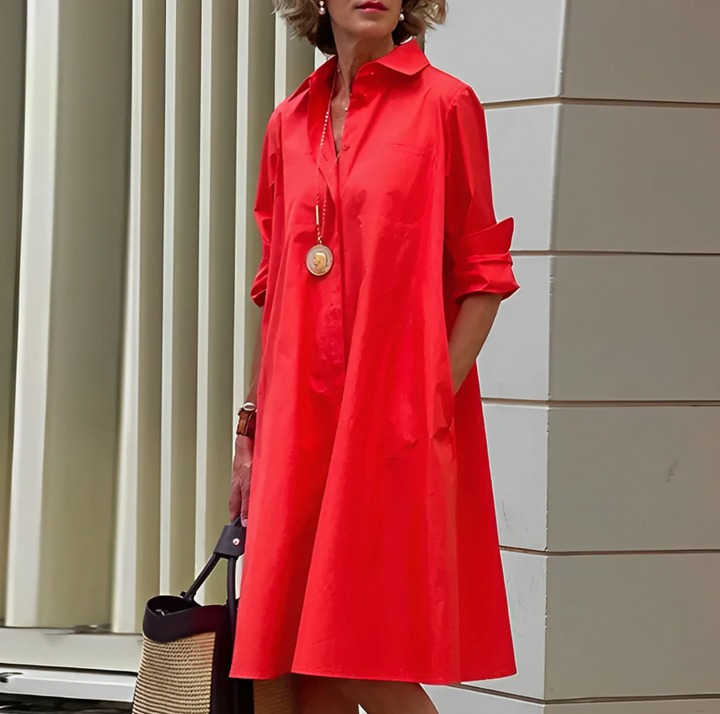 WW | Stylisches Polo-Kleid mit Stretch-Fit und Atmungsaktivem Material