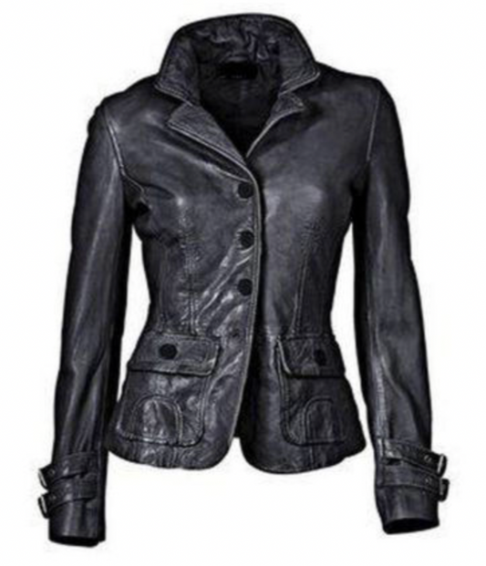 WW | Elegant Premium Leather Jacket for Women