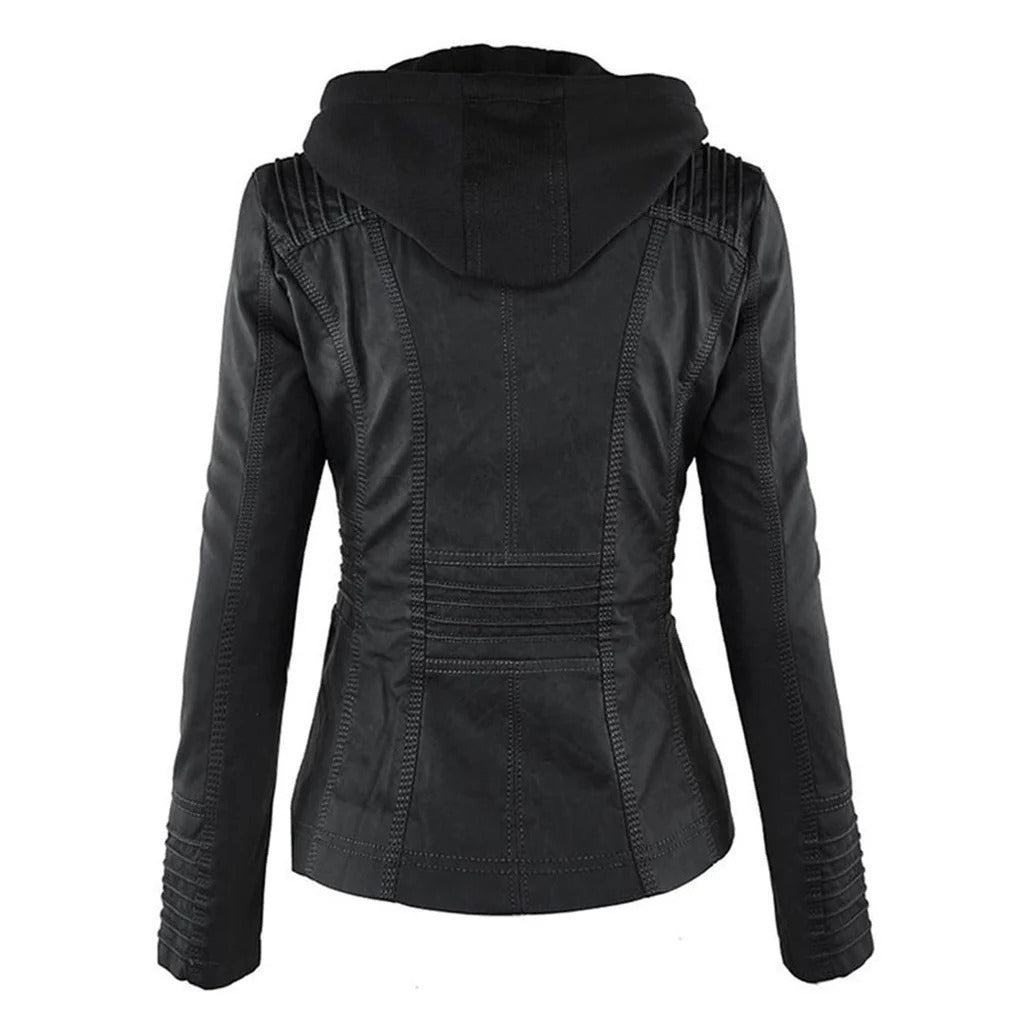 WW | Chic khaki hooded jacket, comfort and urban elegance