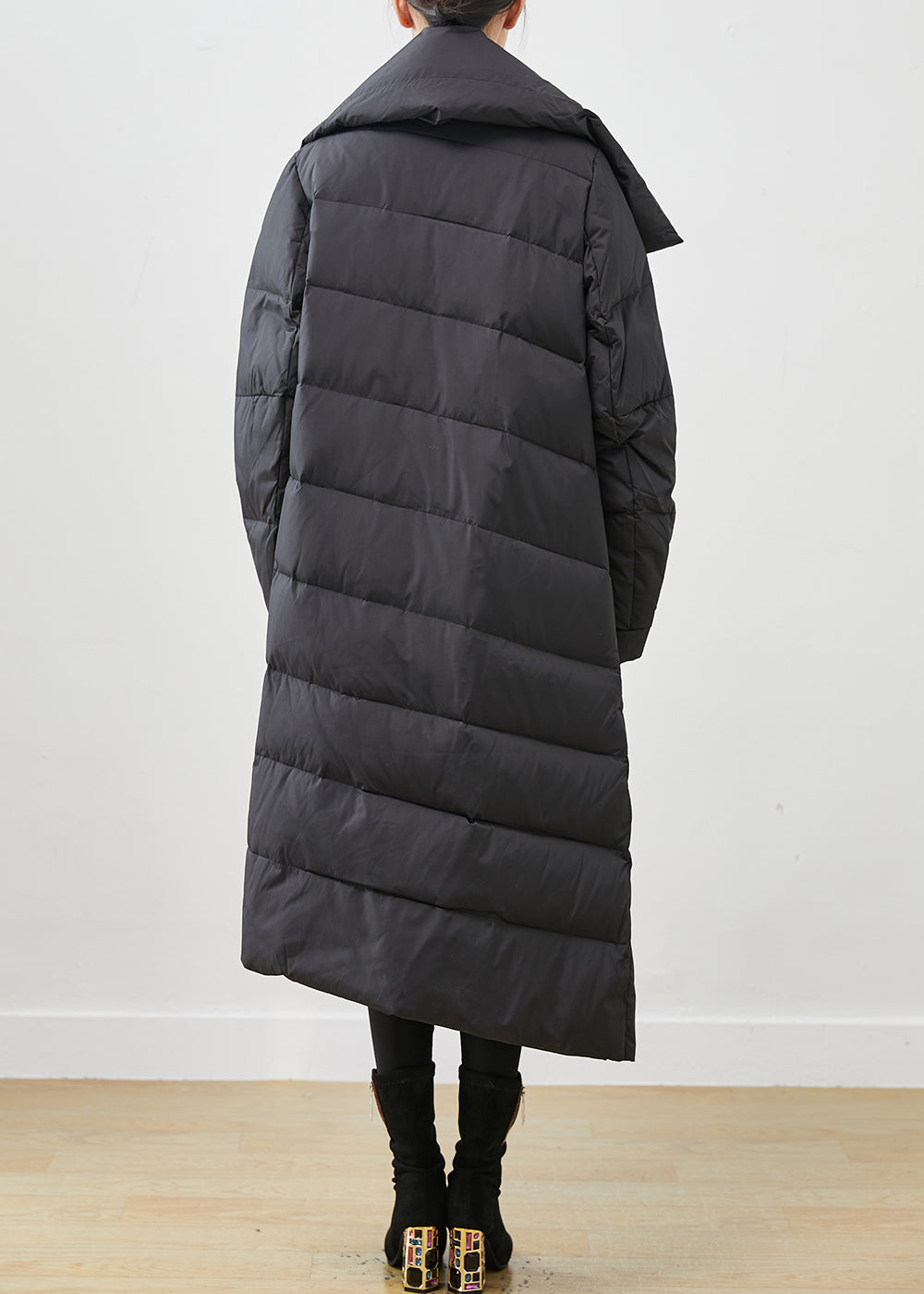 WW | Entendaunen Wintermäntel Asymmetrischer Peter Pan Kragen Winter