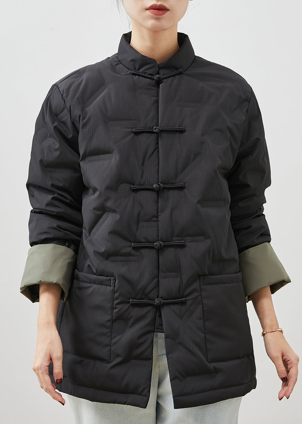 WW | Oriental Fine Cotton Filled Coats Mandarin Collar