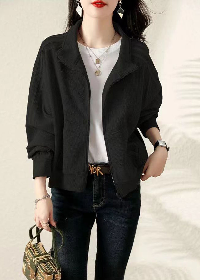 WW | Plus Size Patchwork Cotton Jackets with Zipper