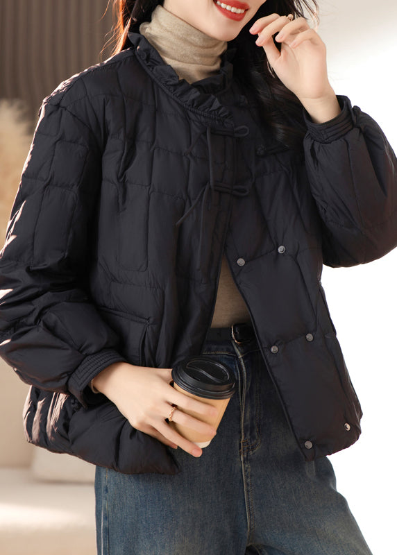 WW | Pockets Ruche Patchwork Fine Cotton Padded Women's Coats Winter