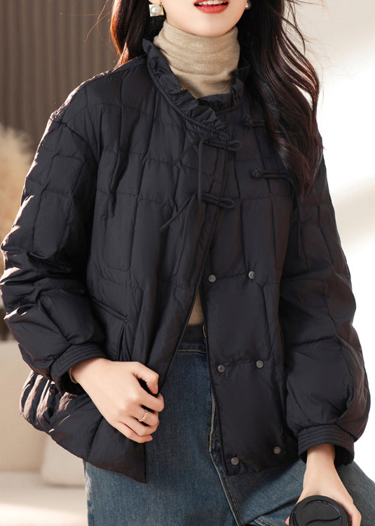 WW | Pockets Ruche Patchwork Fine Cotton Padded Women's Coats Winter