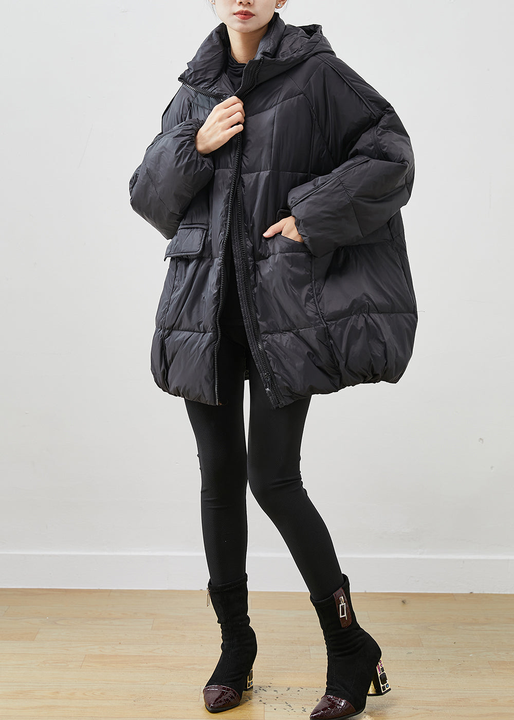 WW | Thick Duck Down Jackets Oversized Pockets Winter