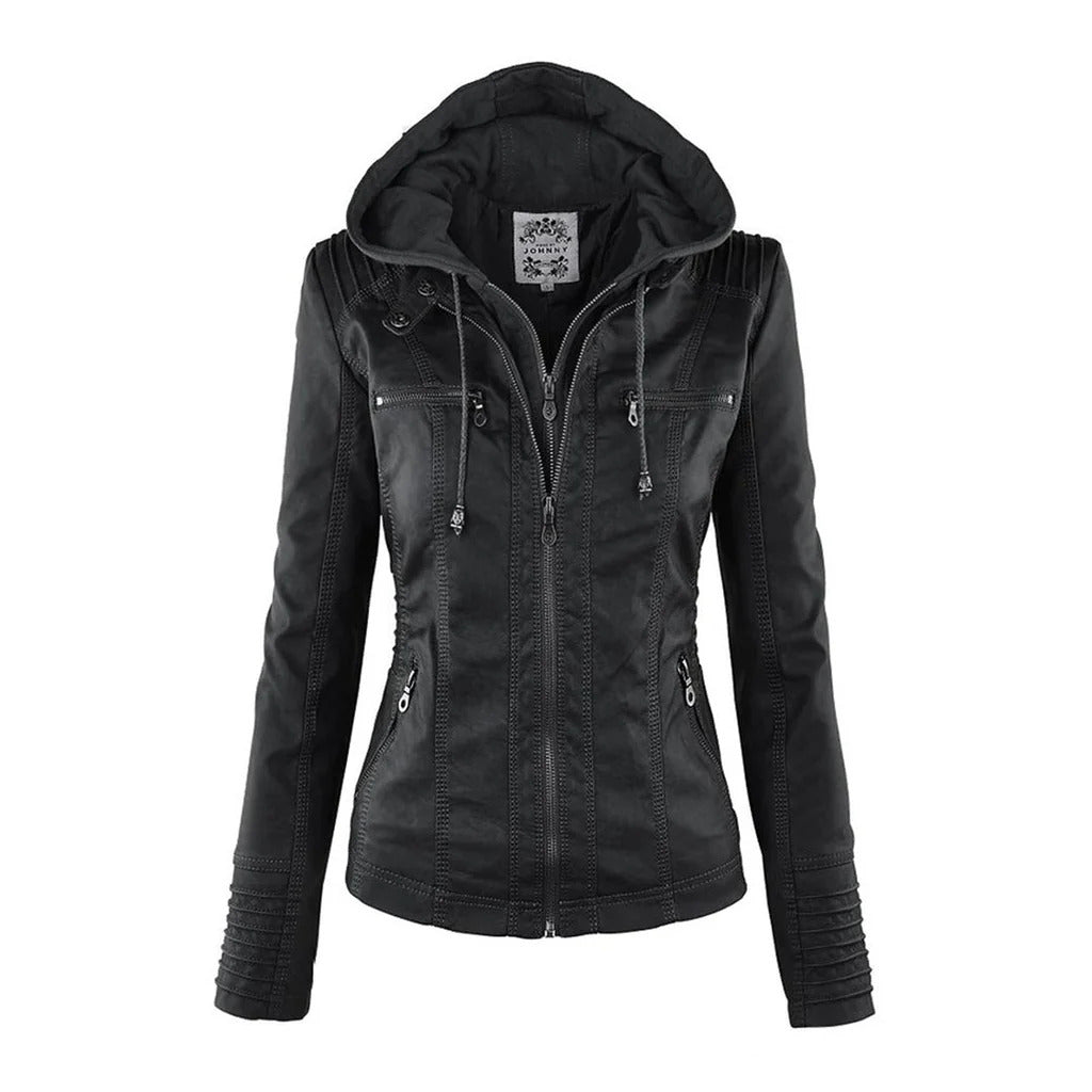 WW | Chic khaki hooded jacket, comfort and urban elegance