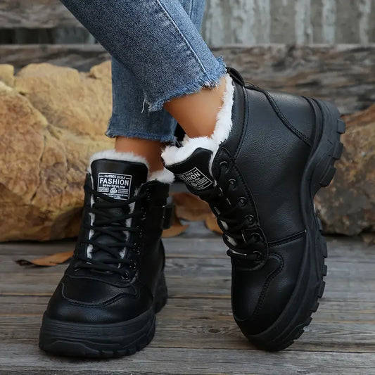 WW | Stiefeletten mit Fellfutter - Schwarz
