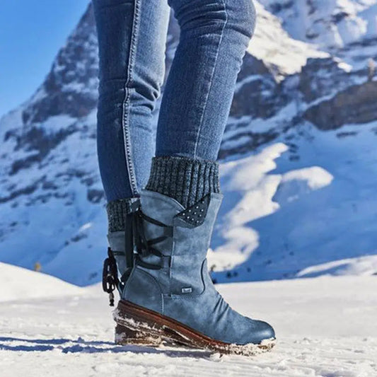 WW | Low-Heel Winter Boots for Women – Comfortable & Warm Design