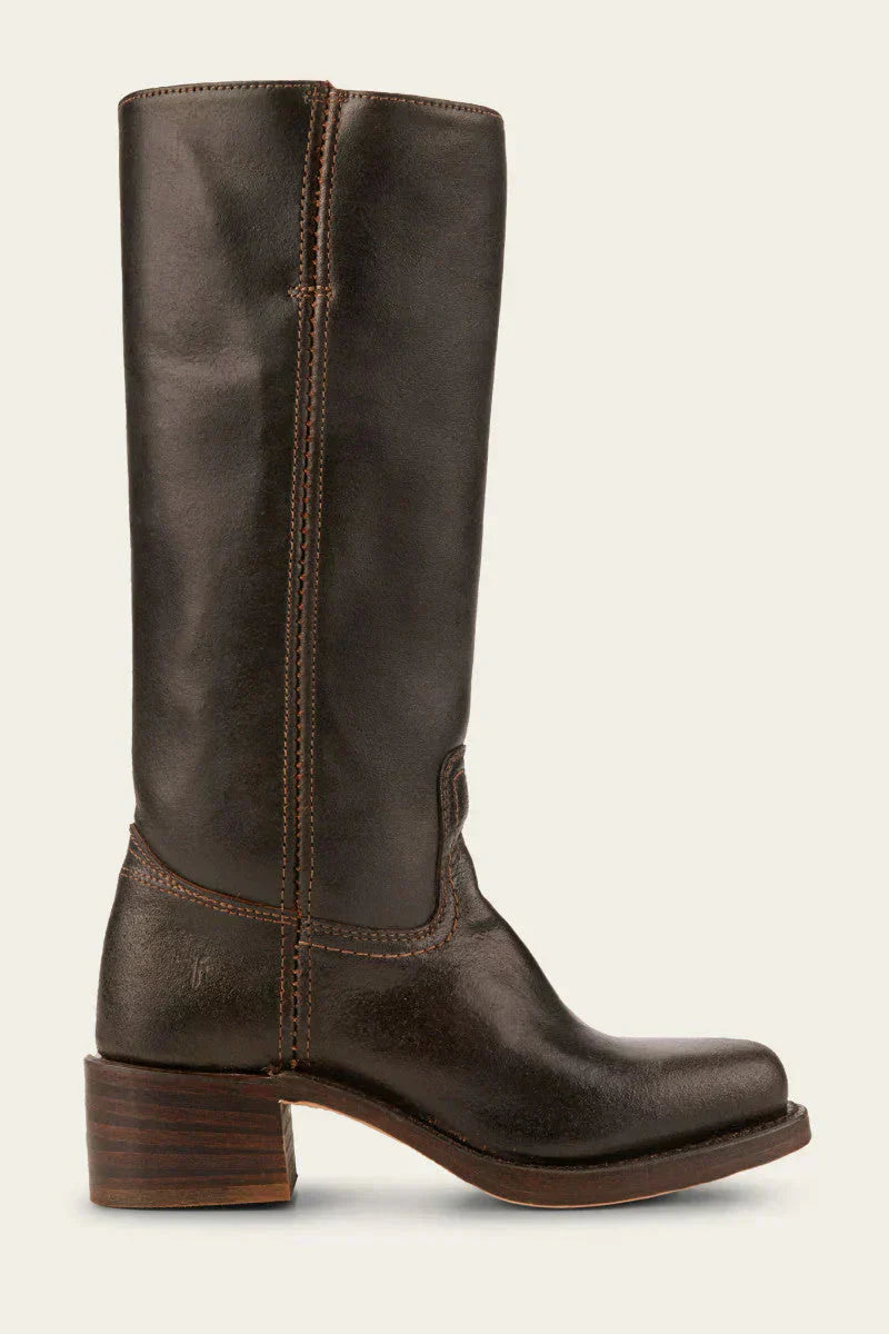 WW | Classic Black Leather Women's Boots – Stylish Slim-Fit Shoes with Comfortable Sole for Everyday Wear