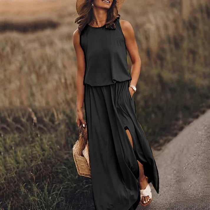 WW | Entspanntes Weißes Maxikleid