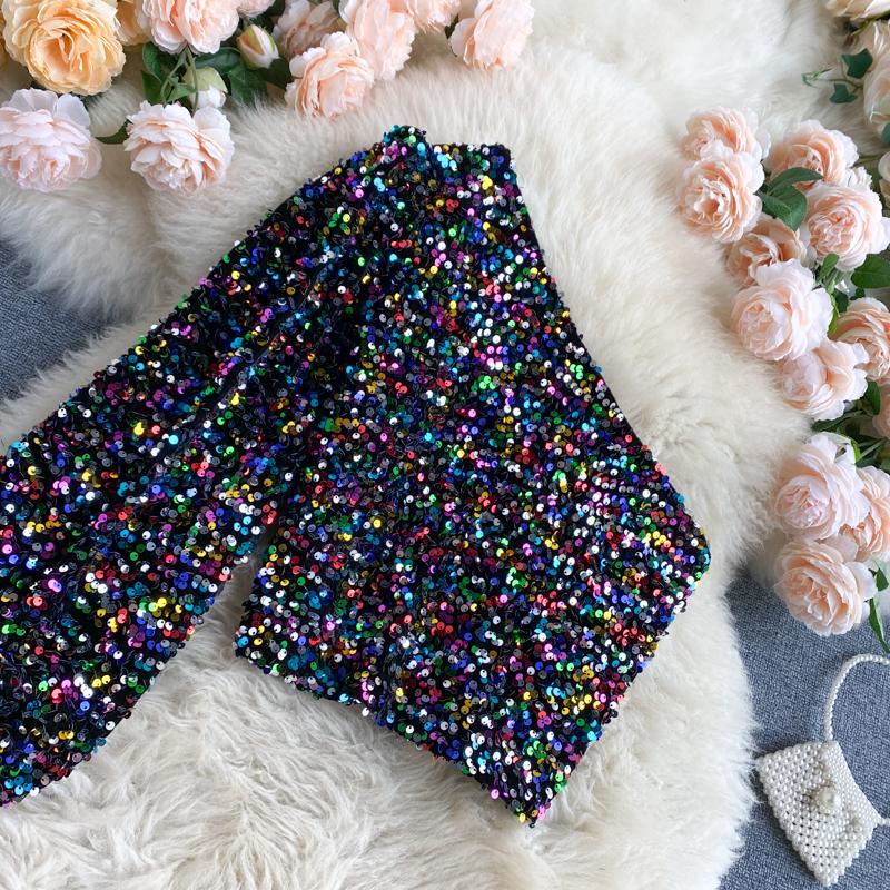 WW | Glittery One-Shoulder Top