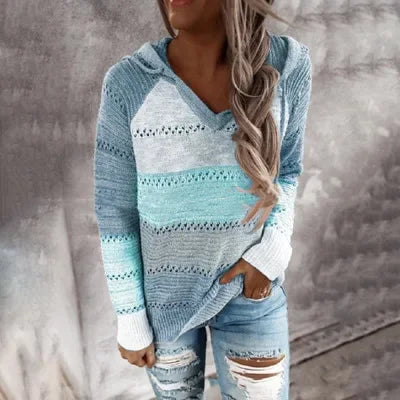 WW | Striped Knitted Hoodie