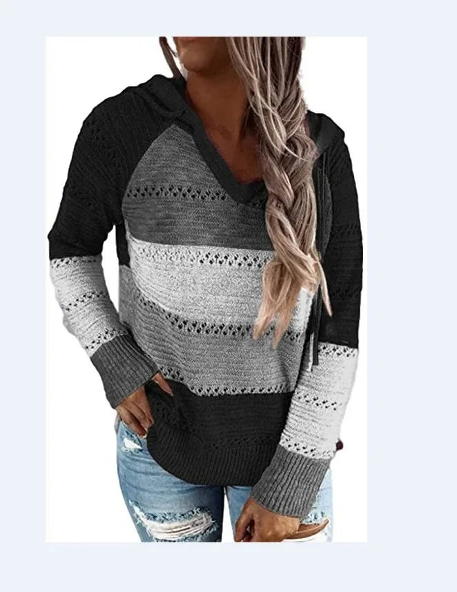 WW | Striped Knitted Hoodie