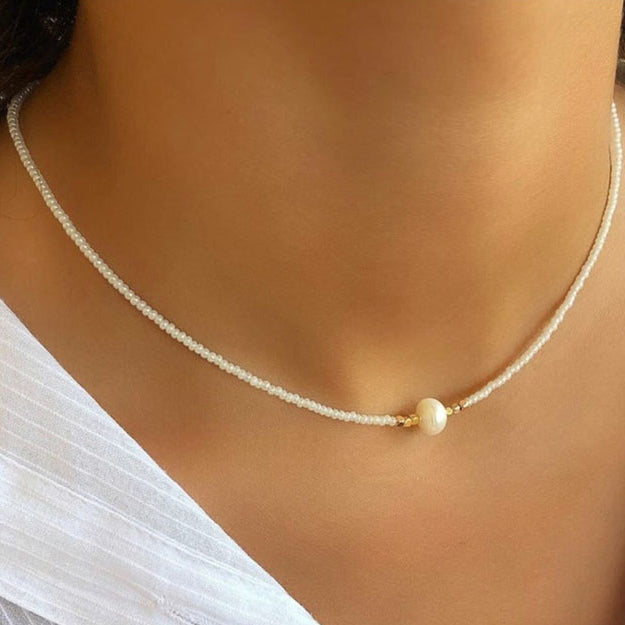 WW | Classic Pearl Necklace with a Subtle Luster