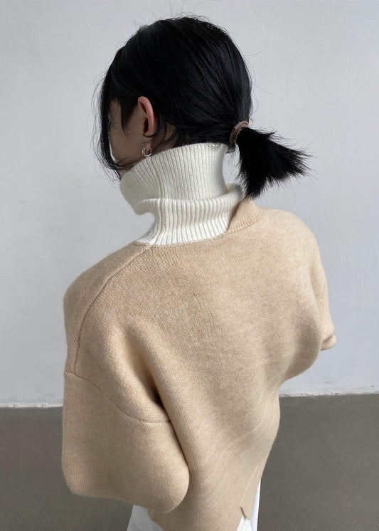 WW | Bohème Rollkragenpullover in Khaki