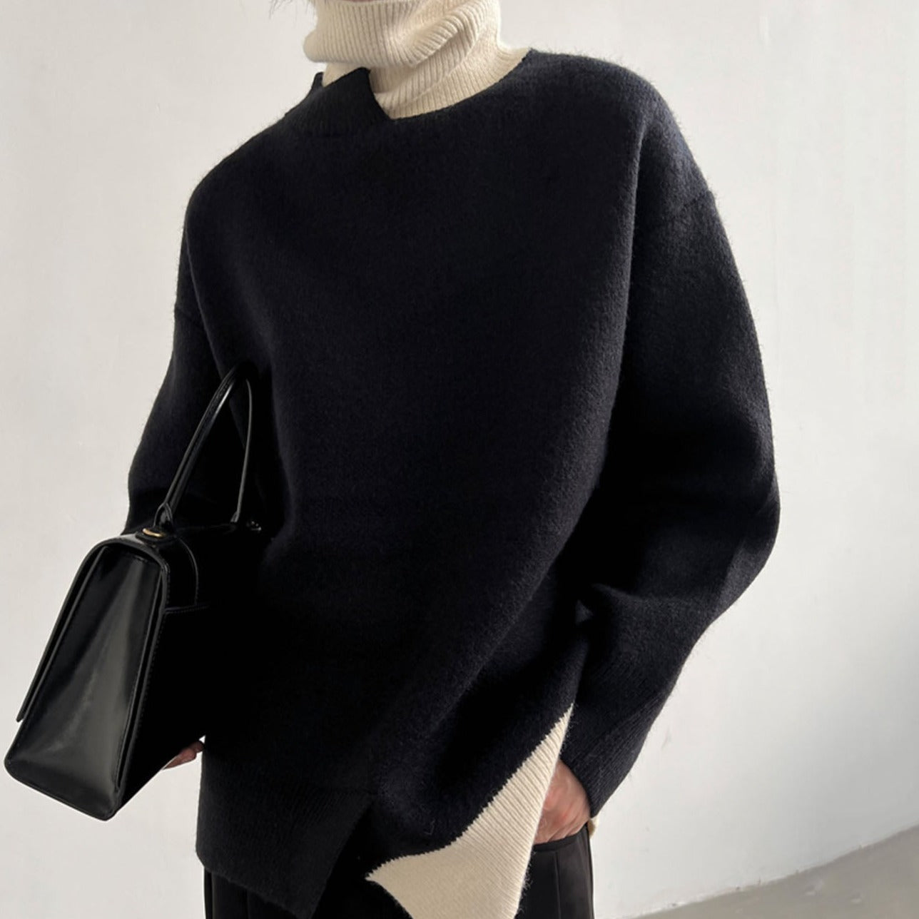 WW | Bohème Rollkragenpullover in Khaki