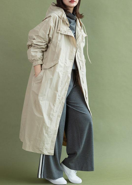 WW | Hooded Zipper Fashion Casual Coats Nude Tunic Women's Coats